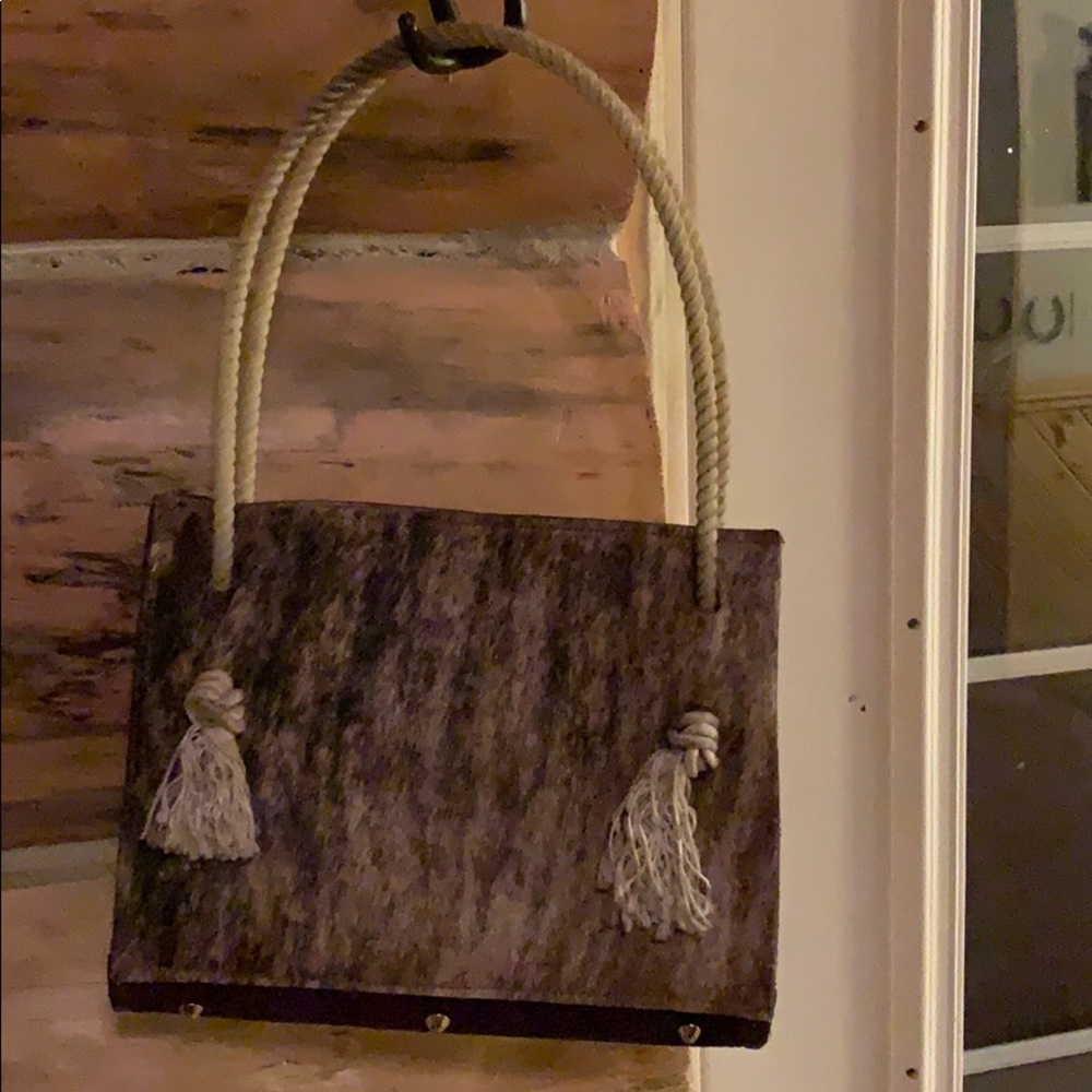 Rope handle purse